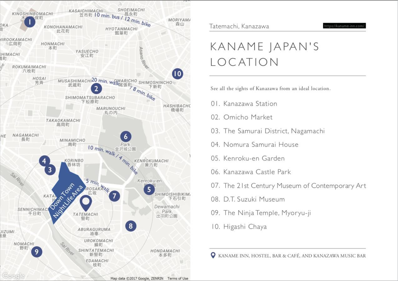 Kaname Hostel Kanazawa Bagian luar foto